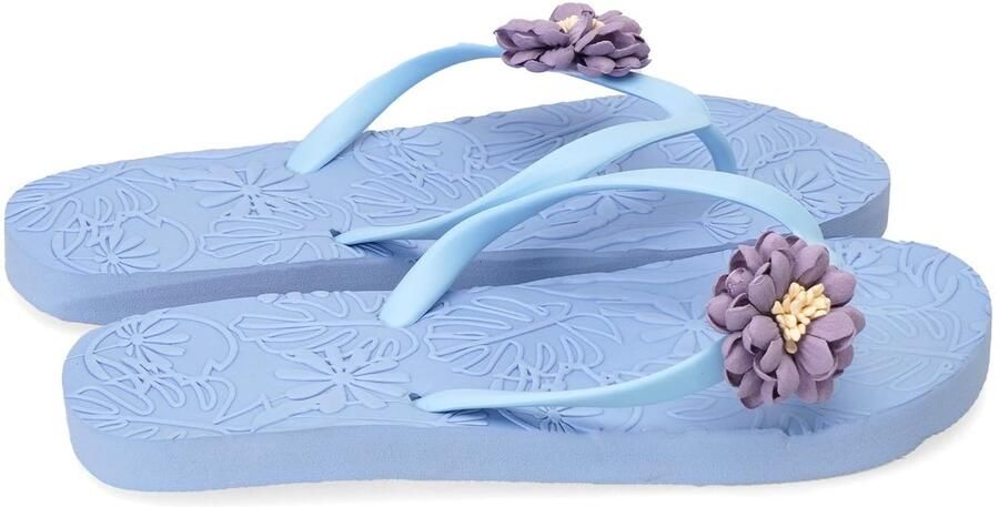 Omgoods Dames Teenslippers met Bloemenpatroon