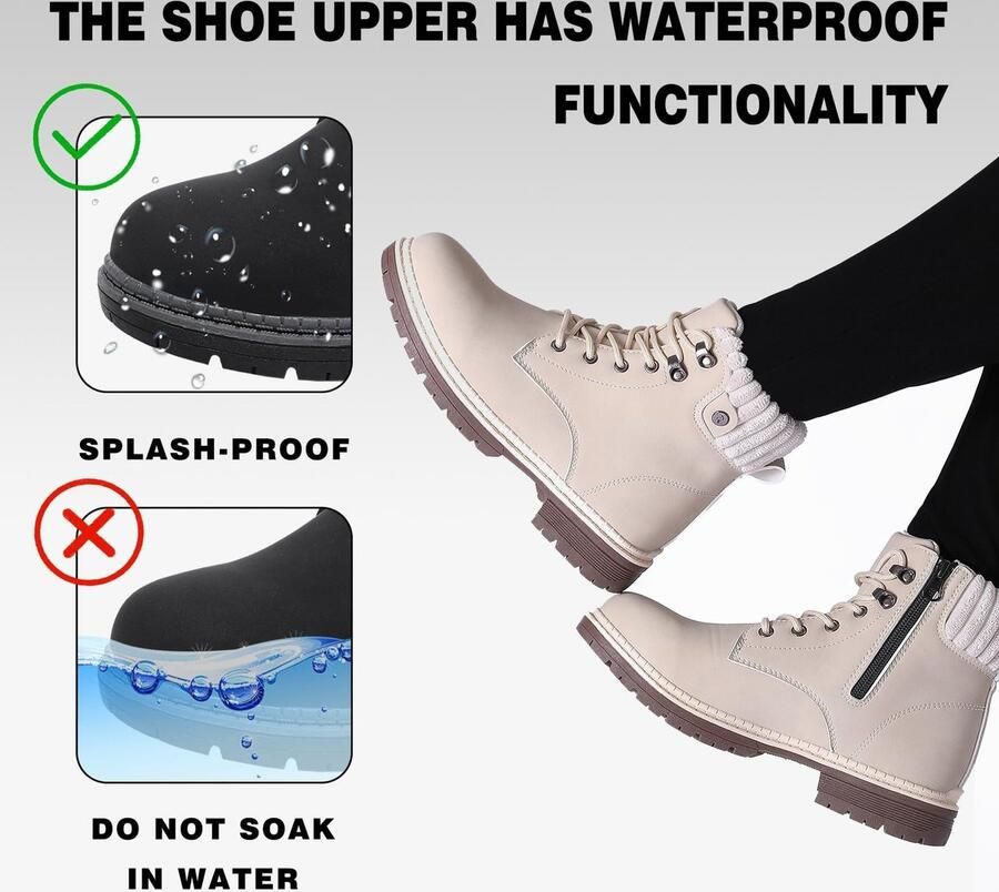 Omgoods Dames Wandelschoenen Waterdichte Trekkingboots voor Buiten