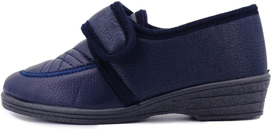 Omgoods Dames Wedge Slippers met Lederen Bovenkant voor Comfortabele Winter