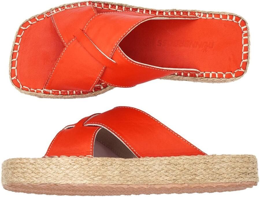 Omgoods Dames Wedges Sandalen in Rood