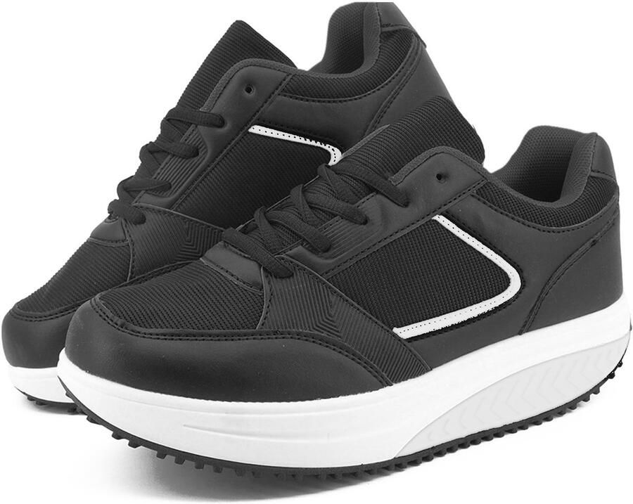 Omgoods Damessneakers met Platform Lichtgewicht en Antislip Casual Schoenen