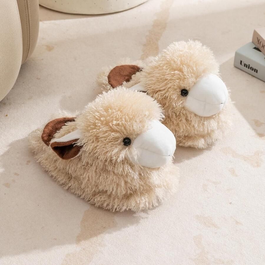 Omgoods Dieren Pluche Slippers voor Dames Warme Binnen Slippers