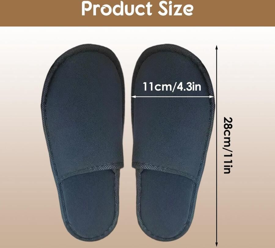 Omgoods Disposable Slippers voor Hotel en Spa Universele
