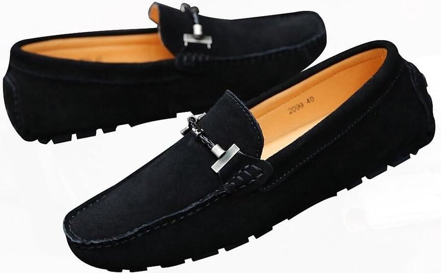 Solidchoice Elegante Suede Loafers met Gesp voor Comfortabele Slippers