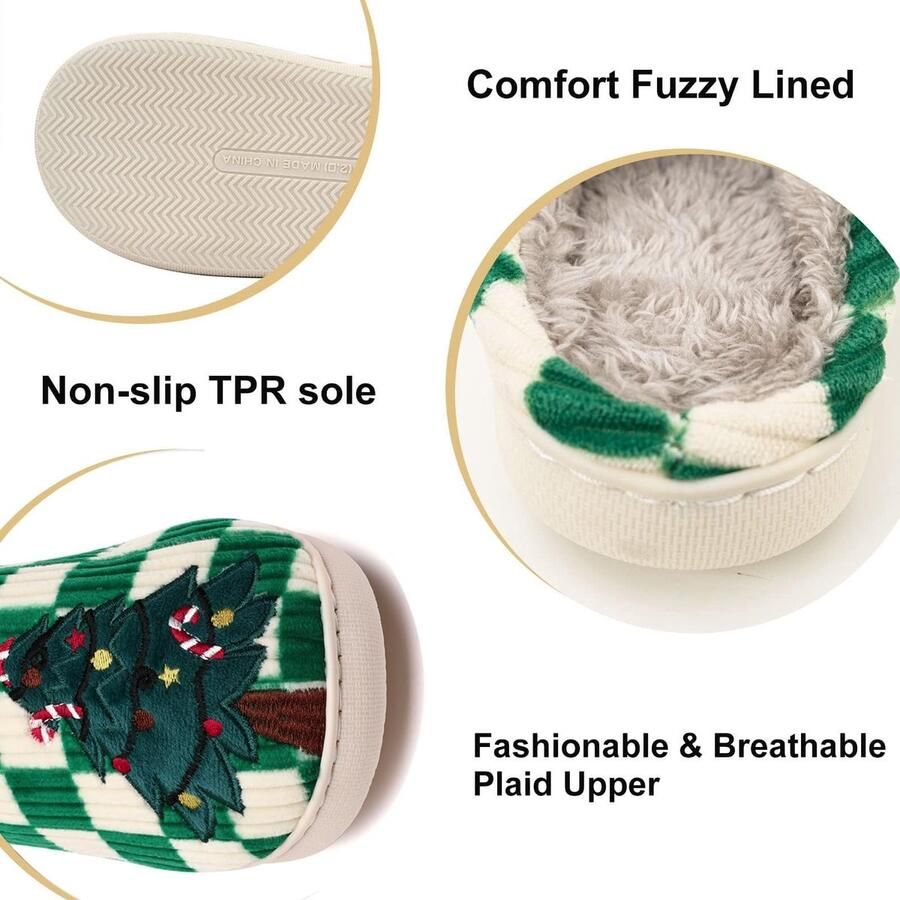 Omgoods Fuzzy Slippers voor en met Geheugenfoam