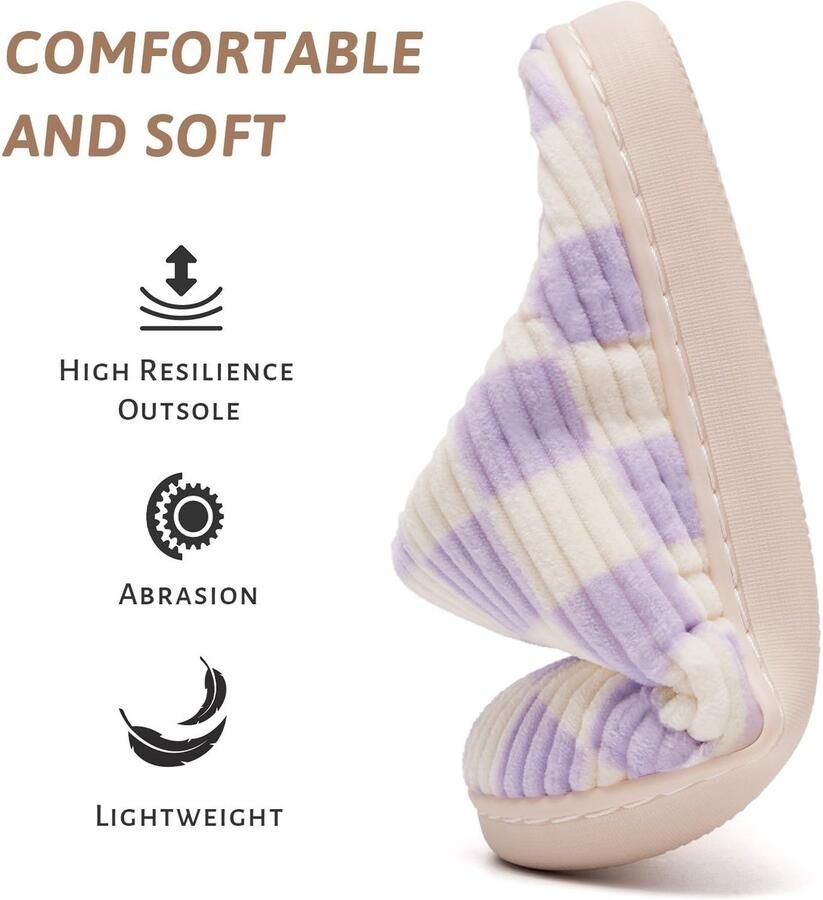Omgoods Fuzzy Slippers voor Kinderen met Antislip Zool