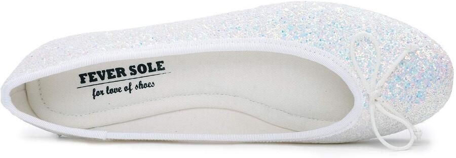 Omgoods Glitter Ballerina Flats voor Dames met Geheugenfoam