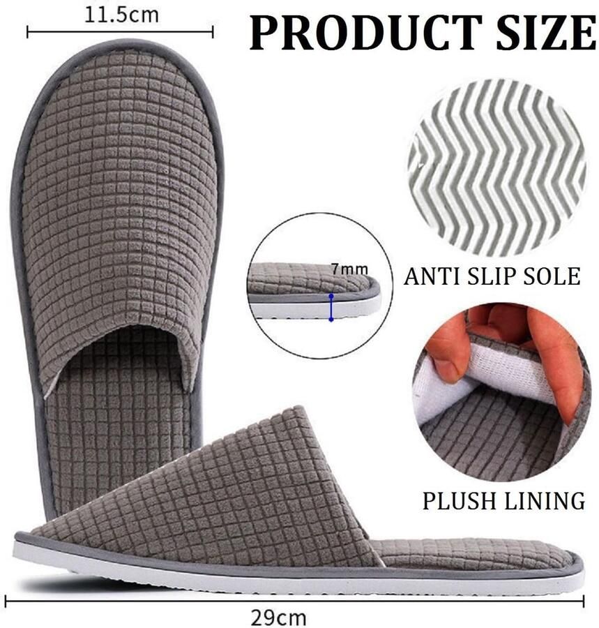 Omgoods Guest Slippers voor nen en Paar