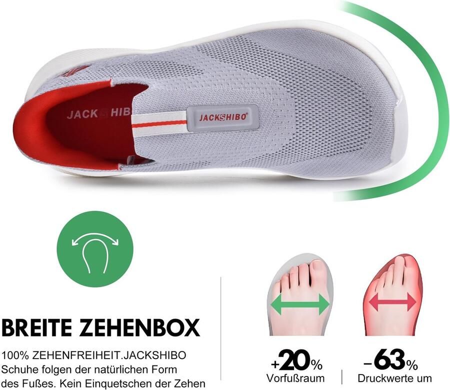 Omgoods Handsfree Slip-in Sneakers voor Mannen met Geheugenfoam