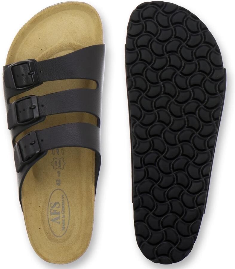 Omgoods Heren Leren Slippers met Comfortabele Voetbed