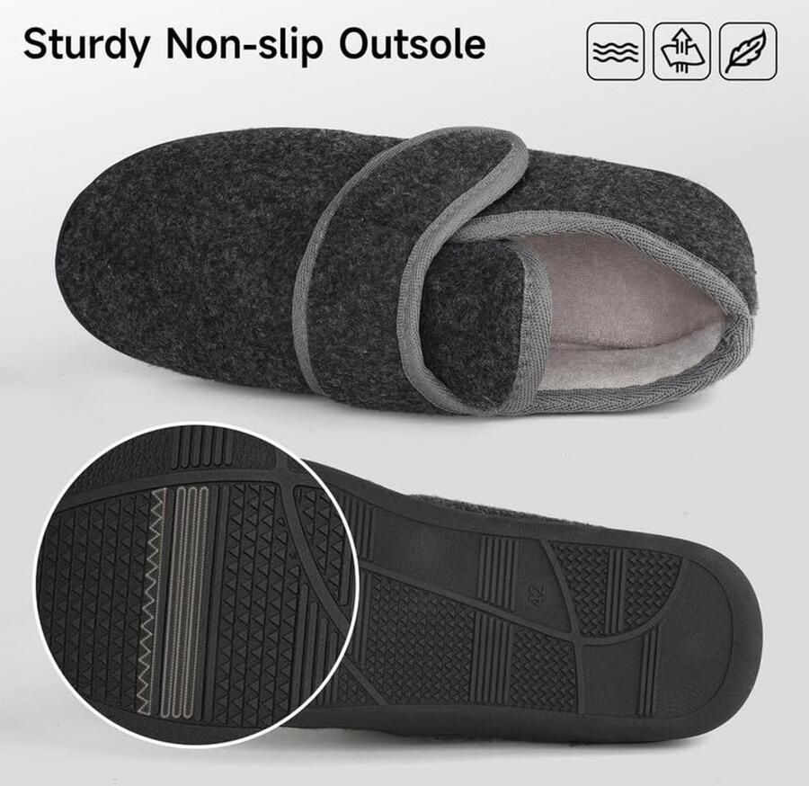 Omgoods Warme Flock Slippers voor Binnen en Buiten