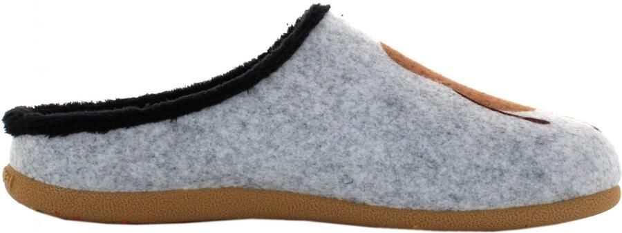 Omgoods Heren Slippers van Gerecycled PET-Vilt Grijs
