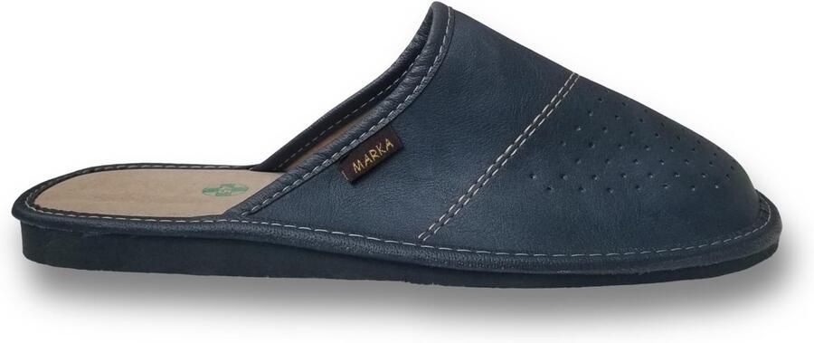 Omgoods Heren Slippers van Kunstleer met Ademend Ontwerp