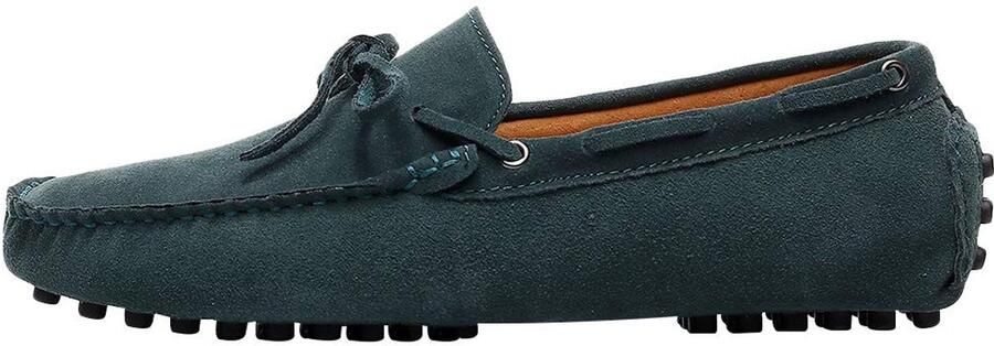 Omgoods Heren Suède Instaploafers met Ademend Comfort