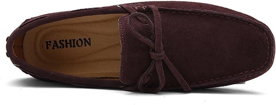 Solidchoice Heren Suède Mocassins met Handgemaakte Afwerking