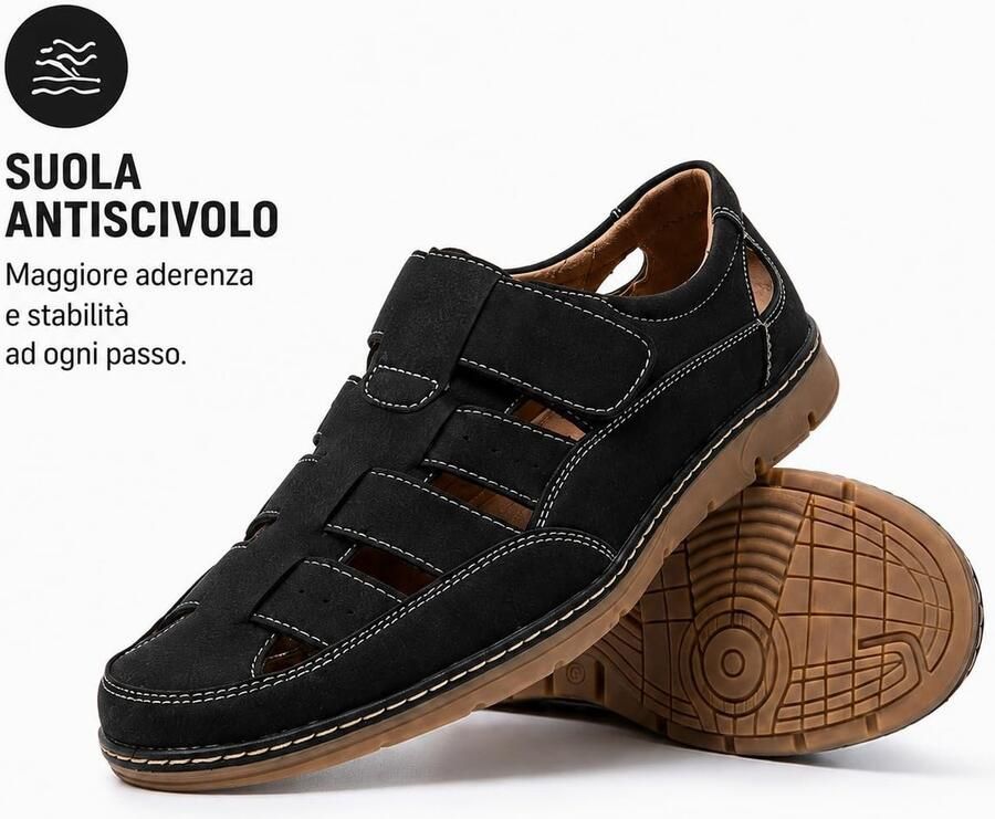 Omgoods Heren Wandelsandalen Ademend en Lichtgewicht Sportieve Schoenen voor Buiten