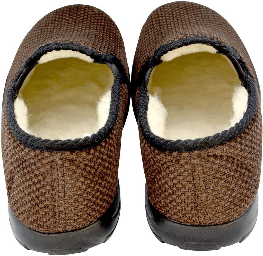 Omgoods Heren Warm Vilt Pantoffels Gevoerd met Wol 40-46