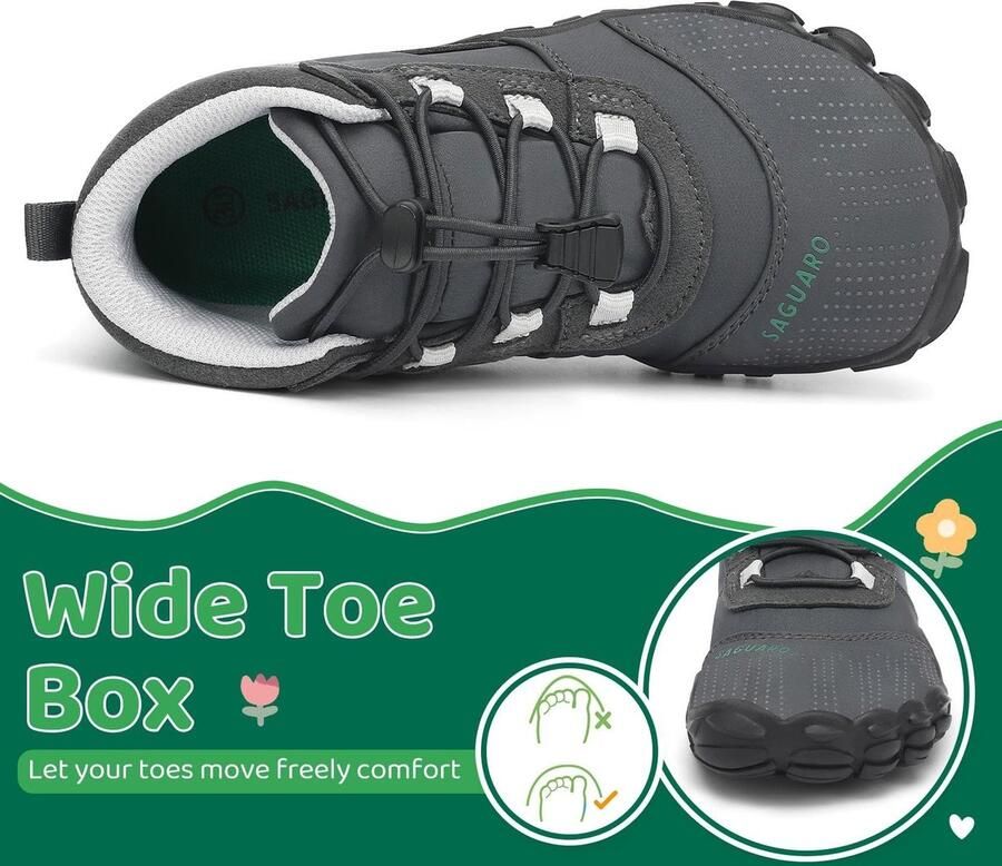 Omgoods Kinderen Barefoot Schoenen Lichtgewicht Trek- en Wandelschoenen