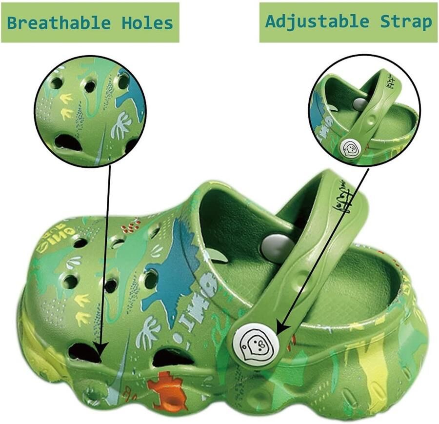 Omgoods Kinderen Clogs met Dinosaur Theme voor Strand en Zwembad
