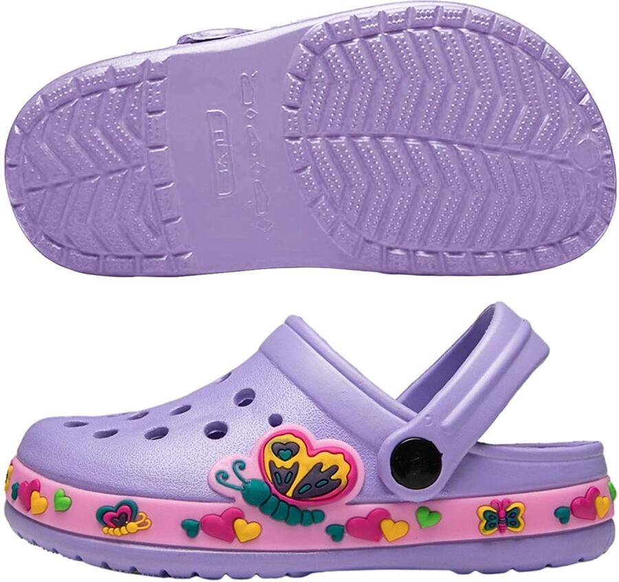 Omgoods Kinderen Clogs Mules Zachte Comfortabele en Antislip Tuinschoenen voor Strand en Zwembad