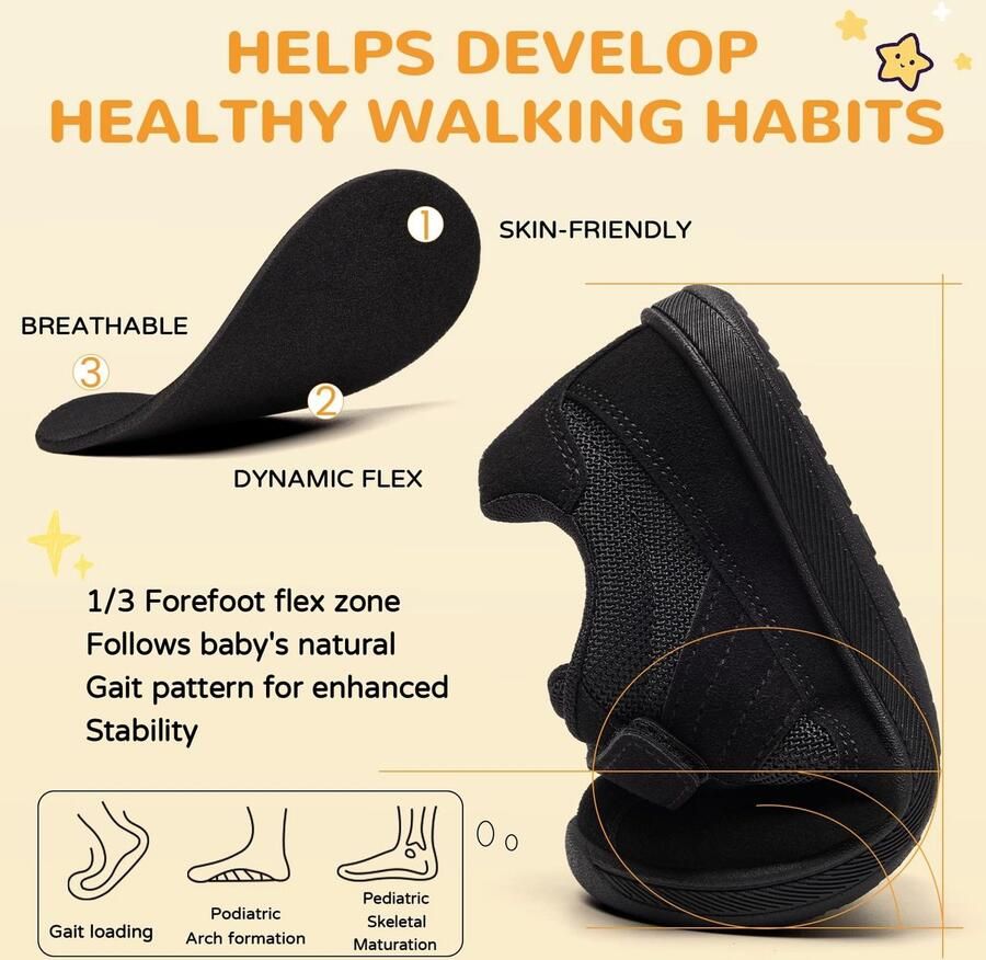 Omgoods Kinderschoenen met Barefoot Design en Brede Tenenruimte