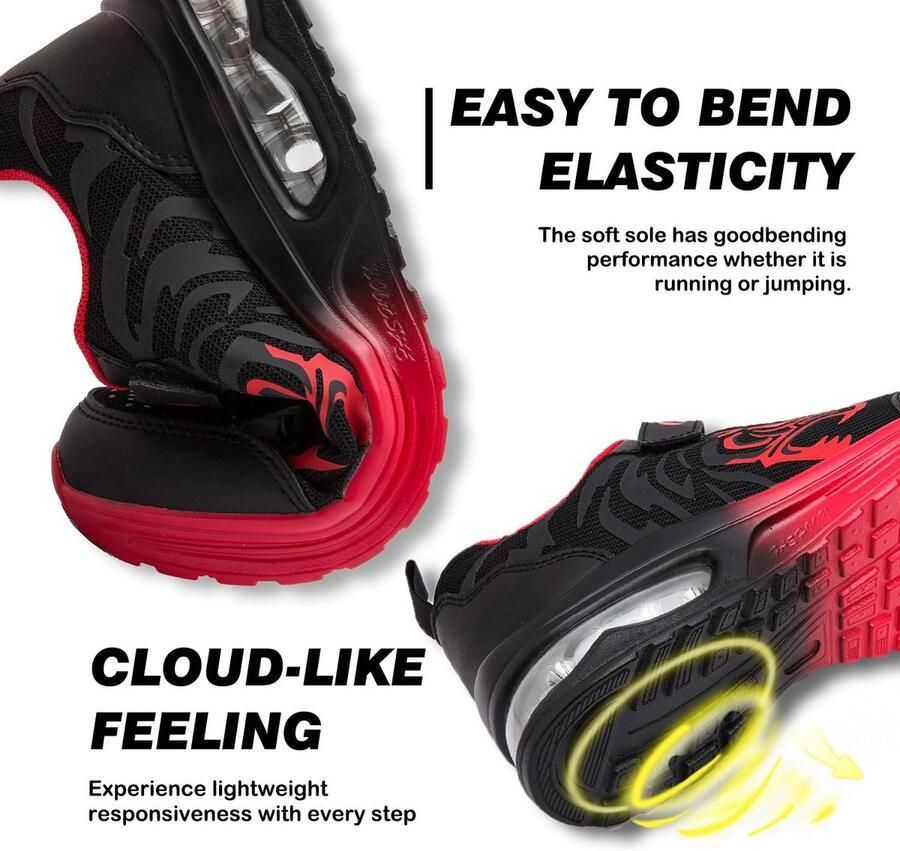 Omgoods Kinderschoenen met Glow-in-the-Dark Functie voor Actieve en