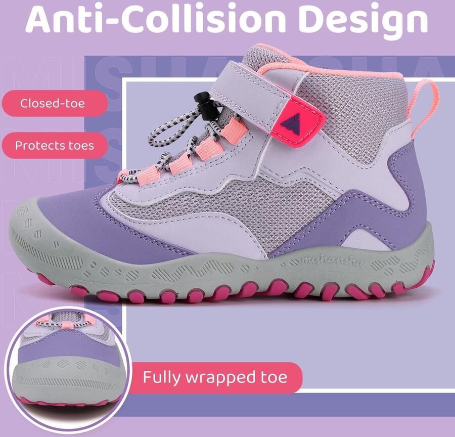 Omgoods Kinderschoenen voor Hiking met Antislip Zolen