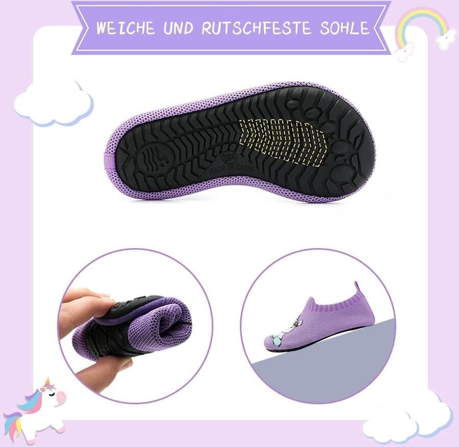 Omgoods Kinderslippers Unicorn voor en Ade d en Antislip