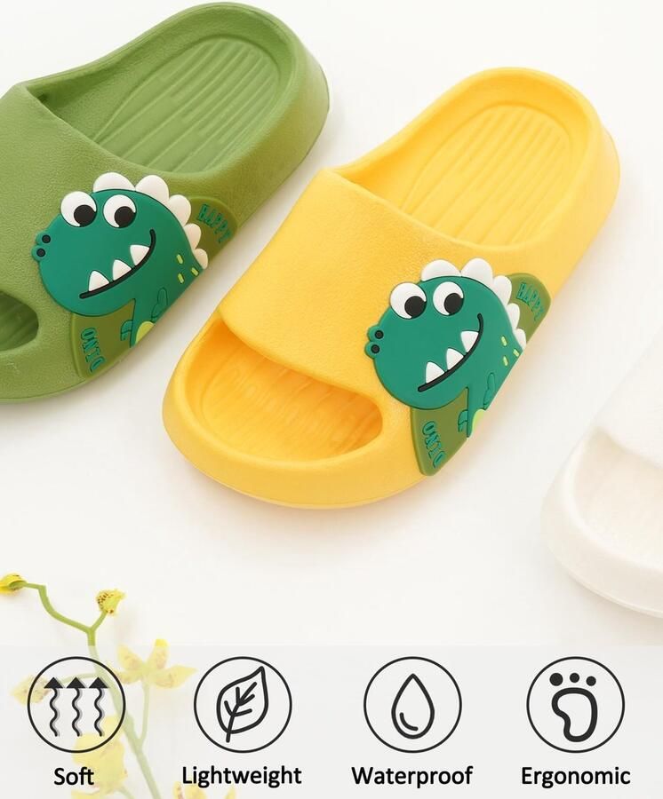 Omgoods Kinderslippers voor Binnen en Buiten Dinosaurussen en Beren
