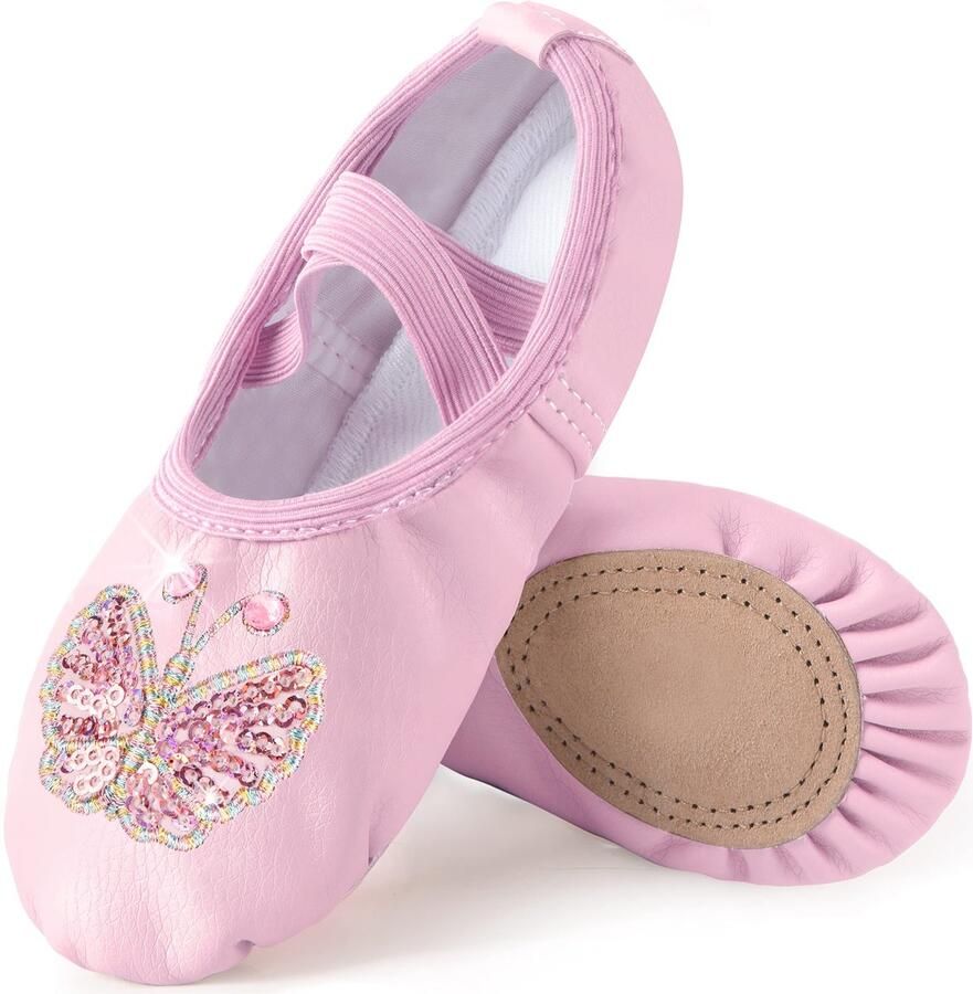 Omgoods Leer Ballet Dansschoenen voor Meisjes