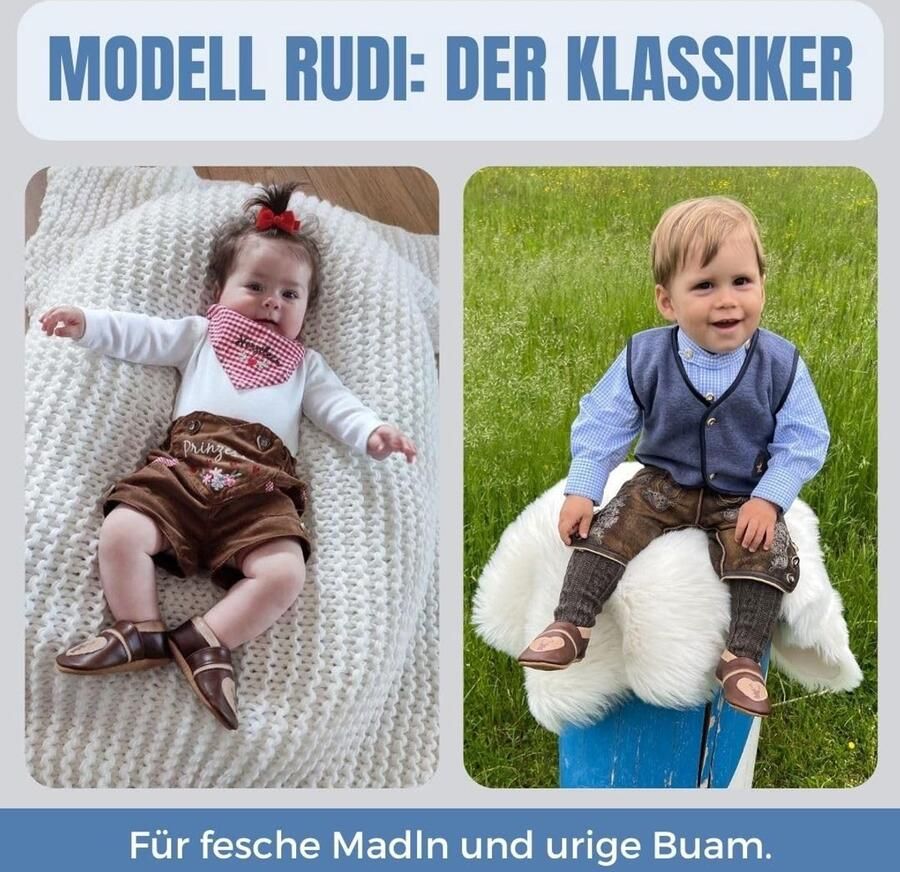 Omgoods Leren Baby Schoenen met Hart Motief