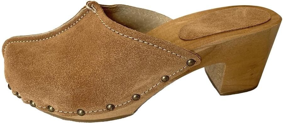 Omgoods Leren Klompen Mules Slippers voor Dames