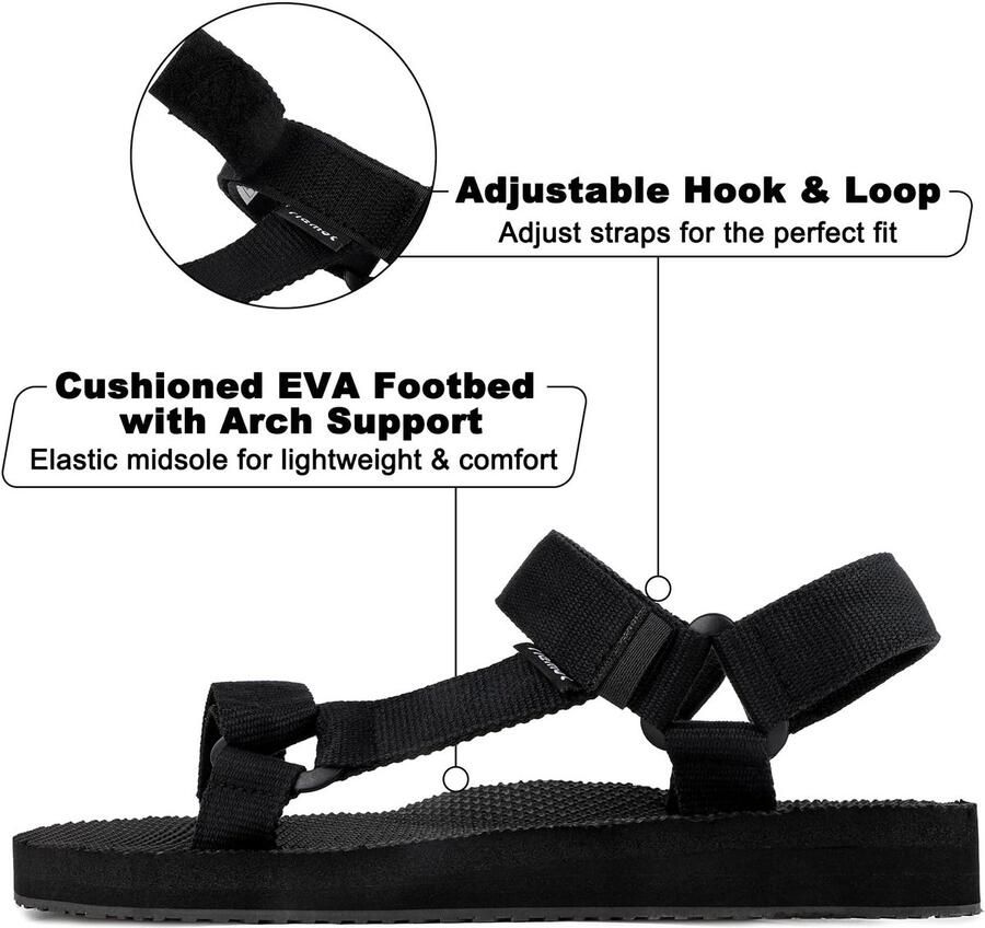 Omgoods Lichtgewicht Sport Sandalen voor en Ade d en Comfortabel