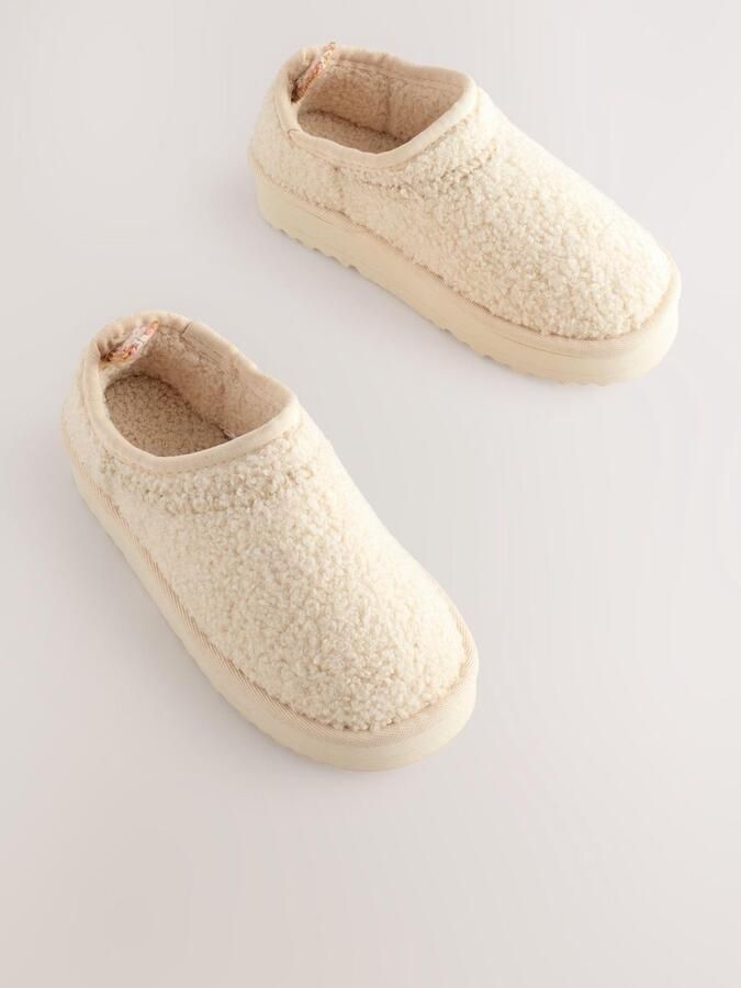 Omgoods Meisjes Slippers met Platformzool en Fleece Voering