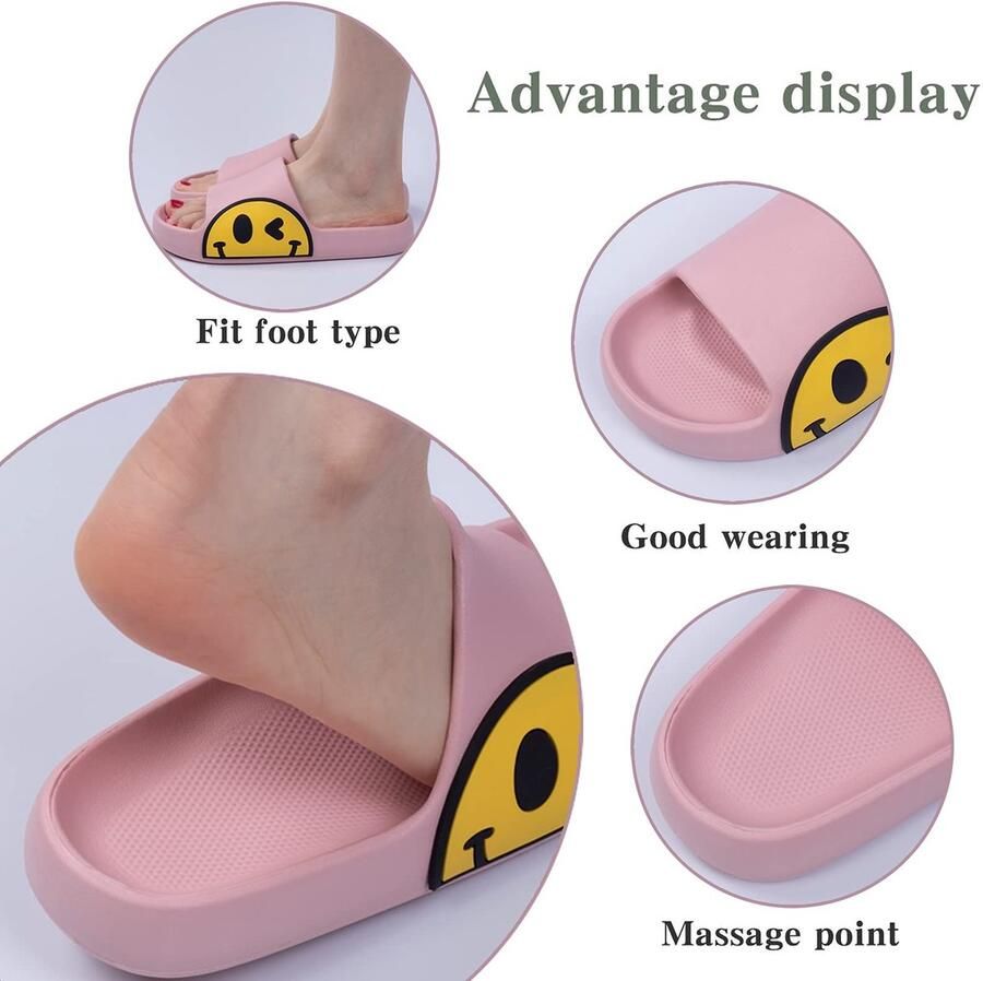 Omgoods Open Teen Badslippers voor Binnen en Buiten Antislip en Comfortabel