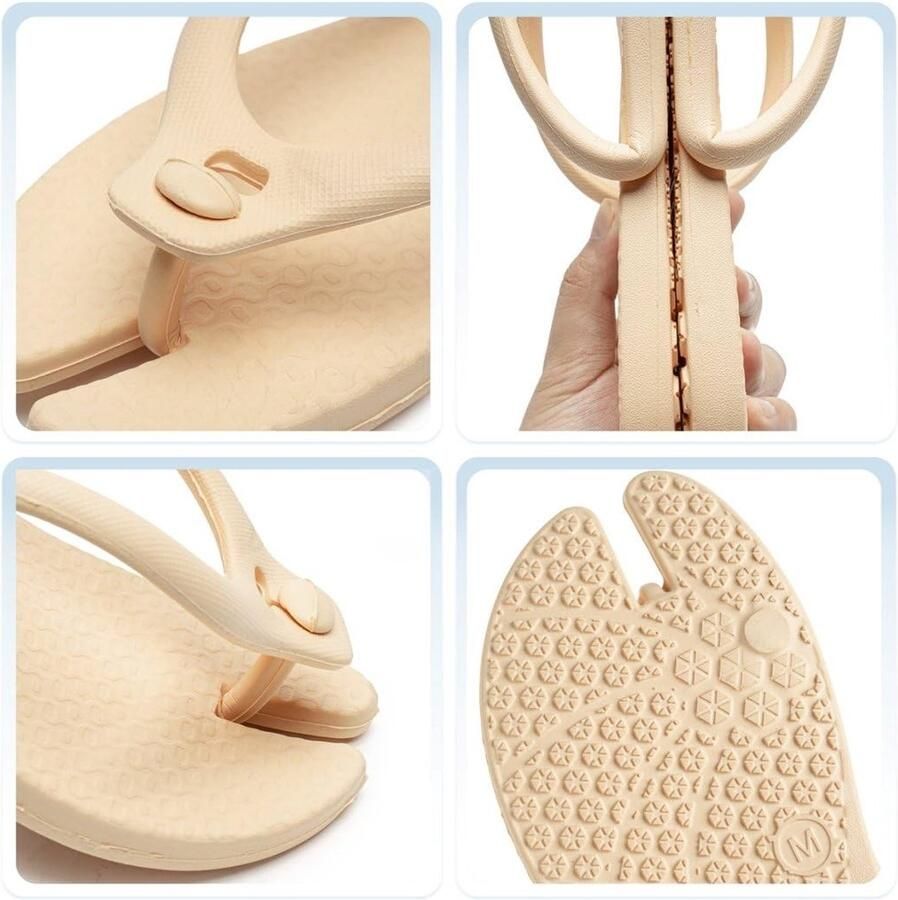 Omgoods Opvouwbare Reisschoenen en Antislip Pantoffels voor Thuis en Strand