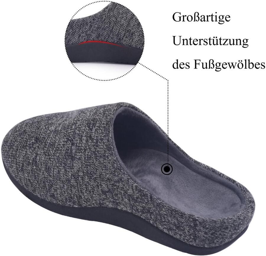 Omgoods Orthopedische Slippers voor Volwassenen met Steun en Antislip Zool