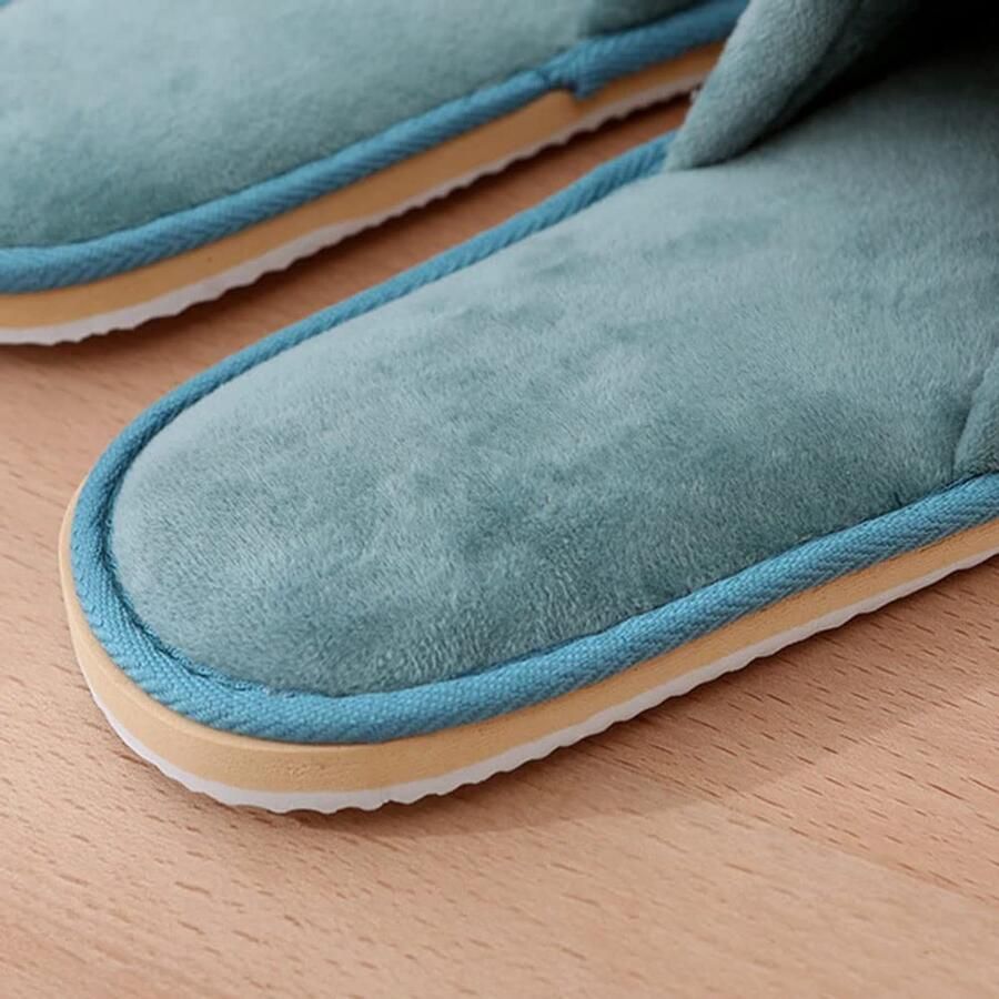 Omgoods Set van 4 Comfortabele Wasbare Gasten Slippers