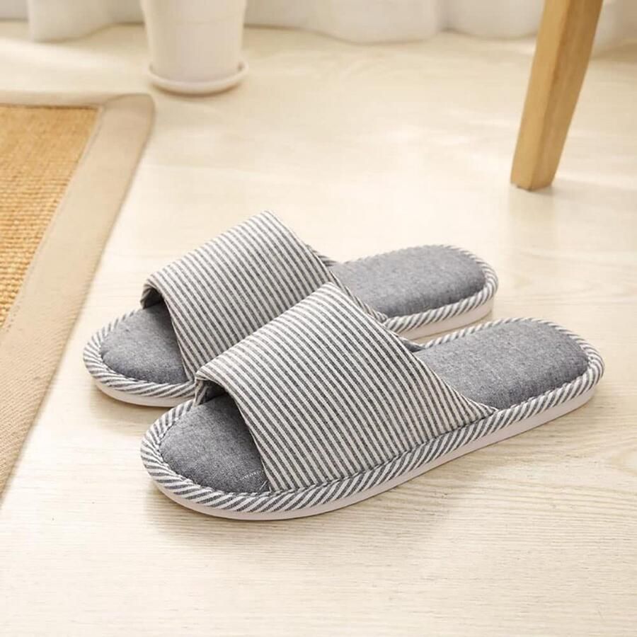 Omgoods Set van 4 Paar Wasbare Memory Foam Slippers voor en