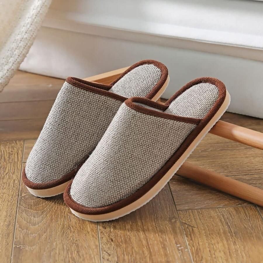 Omgoods Set van 4 Wasbare Slippers voor Thuis Spa of Hotel