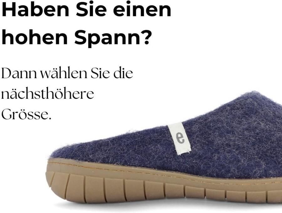 Omgoods Slippers van 100% Natuurlijke Wol voor Binnen en Buiten