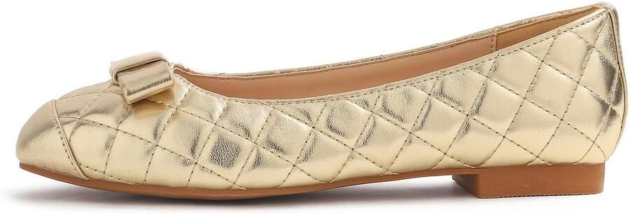 Omgoods Squar Ballet Flats Elegante Dames Ballerina's met Strik