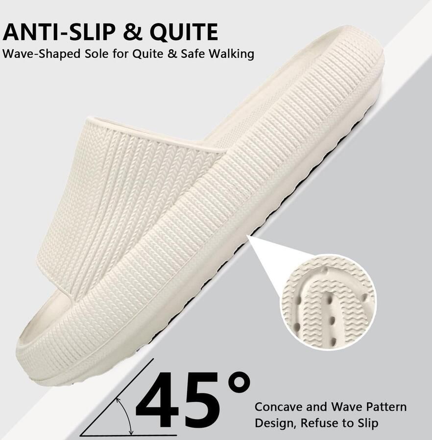 Omgoods Unisex Anti-slip Badslippers voor Binnen en Buiten