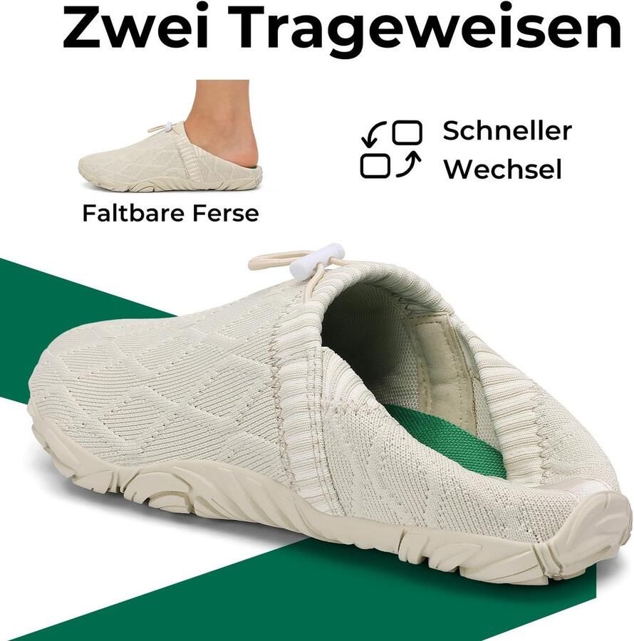 Omgoods Unisex Barefoot Slippers met Brede Neus