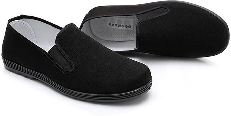 Omgoods Unisex Kung Fu Slippers met Ade de Canvas Bovenkant