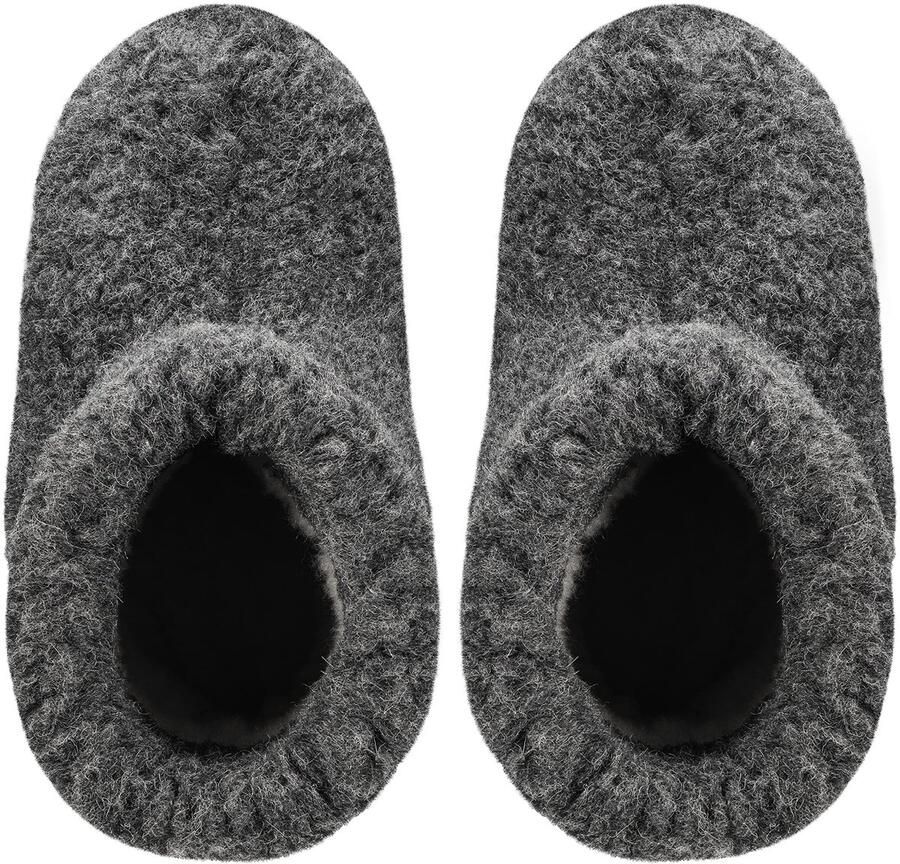 Omgoods Unisex Pure Schapenwol Warme Slippers Boots