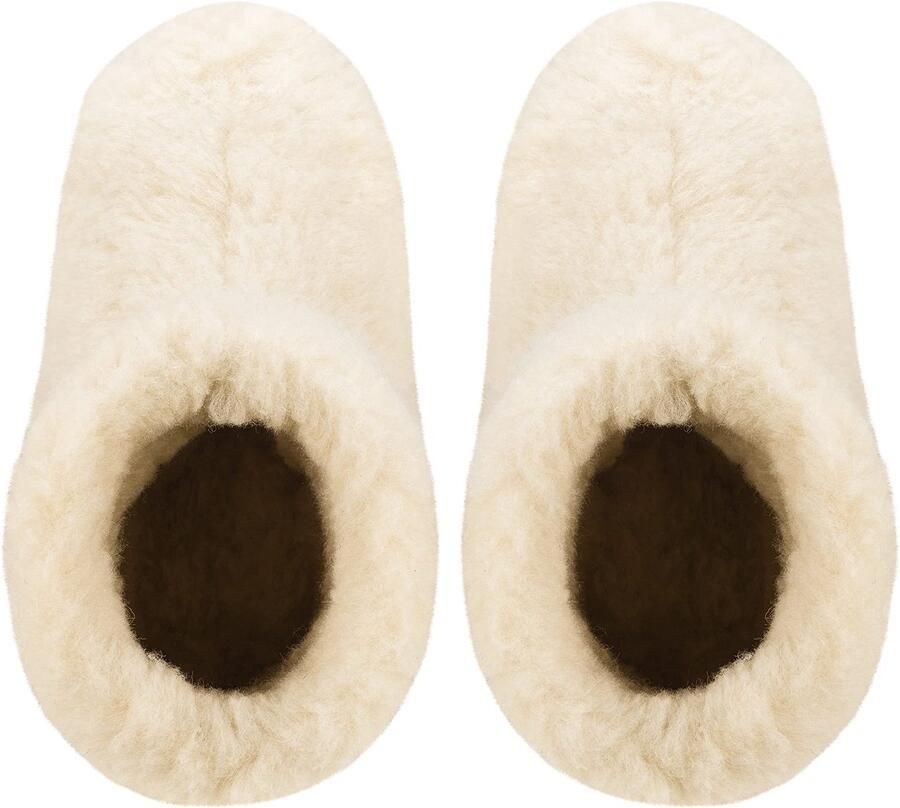Omgoods Unisex Pure Schapenwol Warme Slippers Boots