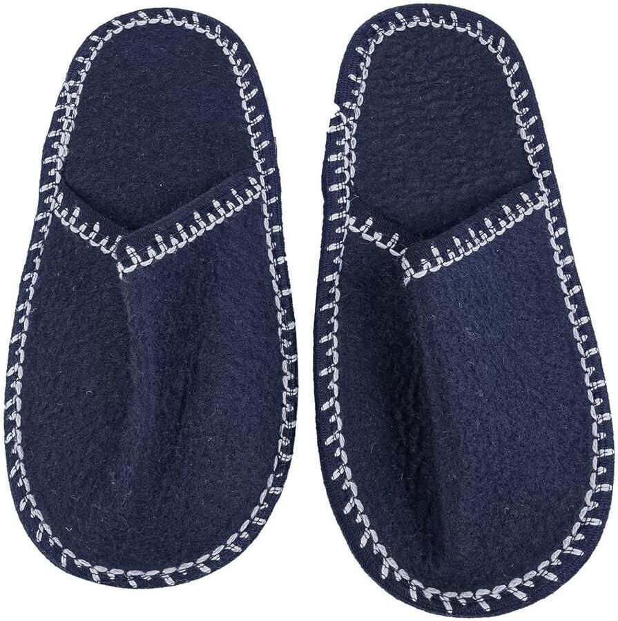 Omgoods Vilt Slippers Set met Antislipzool en Opbergtas Comfortabele Gastenslippers