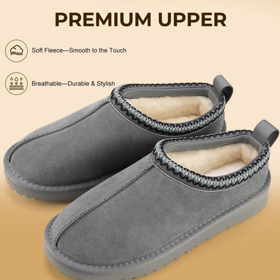 Omgoods Warme en Antislip Winter Slippers voor Binnen en Buiten