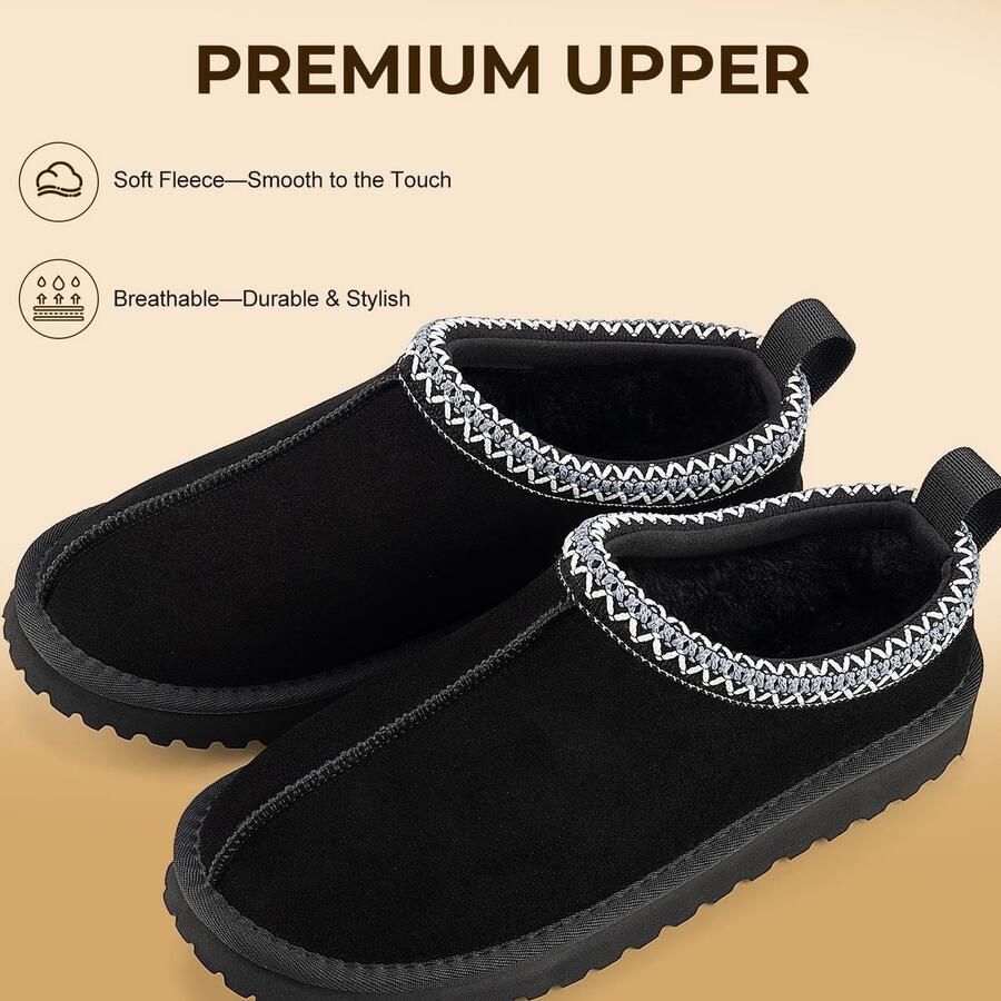 Omgoods Warme en Antislip Winter Slippers voor Binnen en Buiten